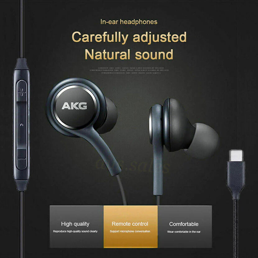 SAMSUNG AKG Type-C USB C Earphones S10+ Note 9 S20 Ultra S21 FE S22 Plus Earbuds SAMSUNG AKG Type-C USB C Earphones S10+ Note 9 S20 Ultra S21 FE S22 Plus Earbuds